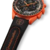 MoonSwatch Schwarz/Orange Kautschuk